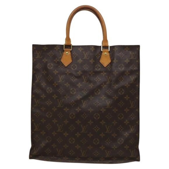 LOUIS VUITTON Monogram Sac Plat Hand Bag M51140 LV Auth yk17959 - Picture 2 of 16